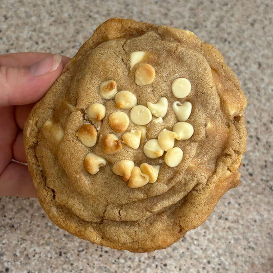 White Chocolate Stuffed Gingerbread Cookie