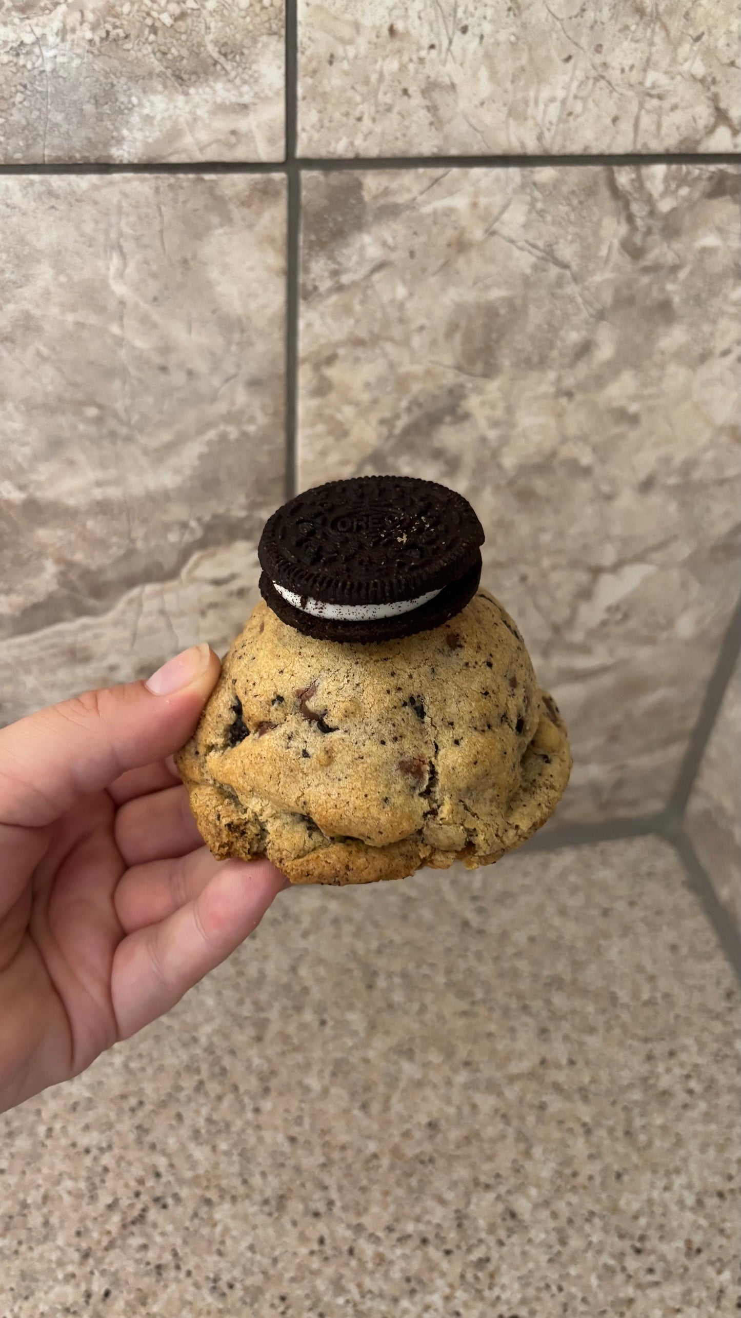 Oreo Stuffed Cookie - Topped with a REAL Double Stuffed Gluten Free Oreo!